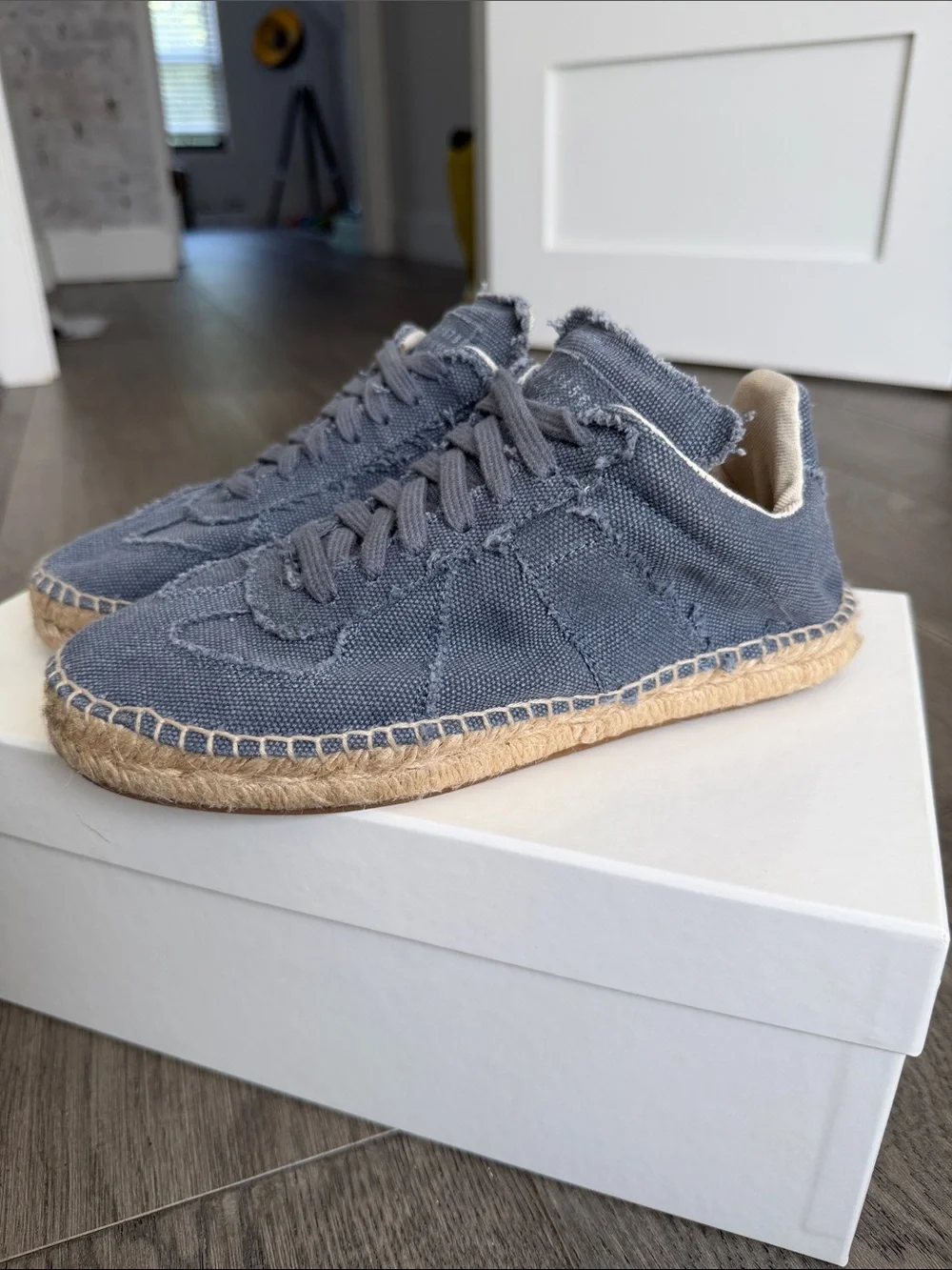 Women’s Den Canvas Lace-Up Sneakers with Espadrille Trim